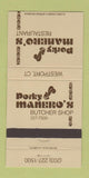 Matchbook Cover - Porky Manero's Restaurant Westport CT 30 Strike