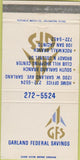 Matchbook Cover - Garland Federal Savings San Jacinto 30 Strike