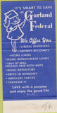 Matchbook Cover - Garland Federal Savings San Jacinto 30 Strike
