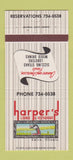 Matchbook Cover - Harper's Lounge Restaurant Cairo IL 30 Strike