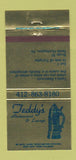Matchbook Cover - Teddy's Restaurant Lounge North Huntingdon PA 30 Strike