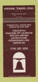 Matchbook Cover - Padre Trail Inn San Diego CA 30 Strike