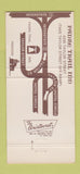 Matchbook Cover - Padre Trail Inn San Diego CA 30 Strike