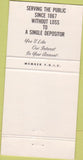 Matchbook Cover - Biddeford Savings Bank Biddeford ME 30 Strike