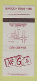 Matchbook Cover - Mc G's Restaurant Independence OH 30 Strike