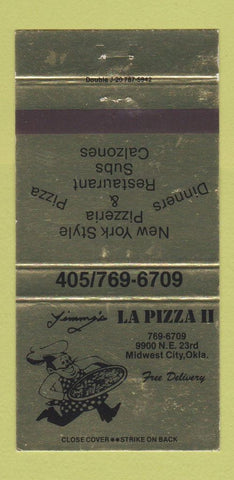 Matchbook Cover - La Pizza II Midwest City OK 30 Strike