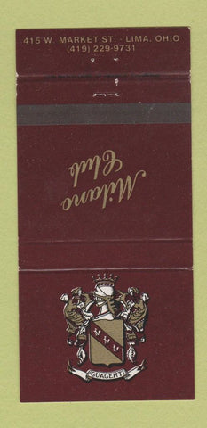 Matchbook Cover - Milano Club Lima OH Italian 30 Strike
