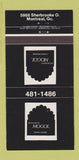 Matchbook Cover - Restaurant Mogol Restaurant Montreal QC 30 Strike