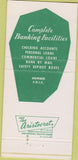 Matchbook Cover - Louisiana Bank Trust Shreveport LA 30 Strike