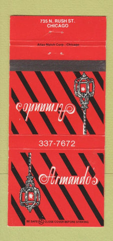 Matchbook Cover - Armando's Chicago IL 30 Strike