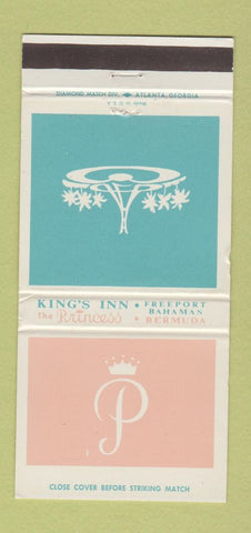 Matchbook Cover - King's Inn Freeport Bahamas Bermuda WEAR 30 Strike