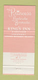 Matchbook Cover - King's Inn Freeport Bahamas Bermuda WEAR 30 Strike