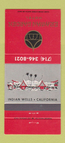 Matchbook Cover - Erawan Garden Hotel Indian Wells CA 30 Strike