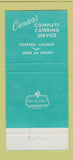Matchbook Cover - Canter's Fairfax Restaurnt Los Angeles CA 30 Strike