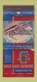 Matchbook Cover - Quaker Rubber Corp Philadelphia PA WEAR 21 Strike Feature