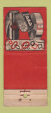 Matchbook Cover - Quaker Rubber Corp Philadelphia PA WEAR 21 Strike Feature