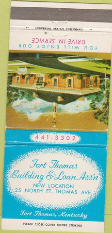 Matchbook Cover - South End Savings Louisville KY 30 Strike