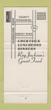 Matchbook Cover - Ray Jackson's Restaurant Milwaukee WI 30 Strike