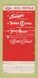 Matchbook Cover Pampas Room Trade Winds Hotel Fort Lauderdale FL WEAR 30 Strike