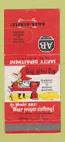Matchbook Cover - Allen Bradley Safety Lathe Clothing 30 Strike