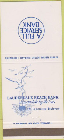 Matchbook Cover - Lauderdale Beach Bank Fort Lauderdale FL 30 Strike