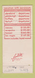 Matchbook Cover - Aeronauts Travel Club Cleveland Pittsburgh Buffalo  30 Strike