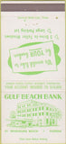 Matchbook Cover - Gulf Beach Bank St Petersburg Beach FL 30 Strike
