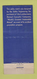 Matchbook Cover - Lumbermens Insurance WEAR 21 Strike Feature