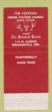 Matchbook Cover - Fendrick's Restaurant Indianapolis IN 30 Stick