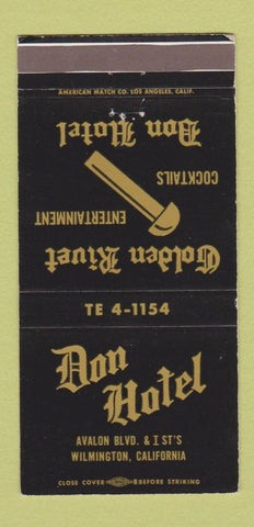 Matchbook Cover - Don Hotel Wilmington CA 30 Strike