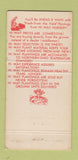Matchbook Cover - Hi Way Nursery Trees Westlake OH WEAR 30 Strike