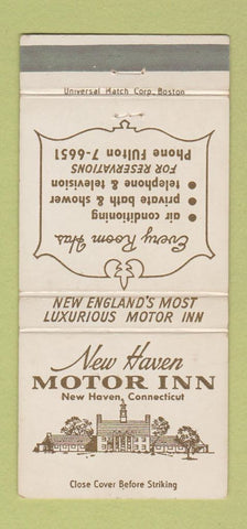 Matchbook Cover - New Haven Motor Inn CT WEAR 30 Strike