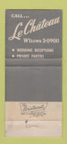 Matchbook Cover - Le Chateau St Louis MO 30 Strike