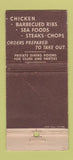 Matchbook Cover - The 49er Chicago IL WORN 30 Stick