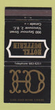 Matchbook Cover - Hotel Dufferin Vancouver BC 30 Strike