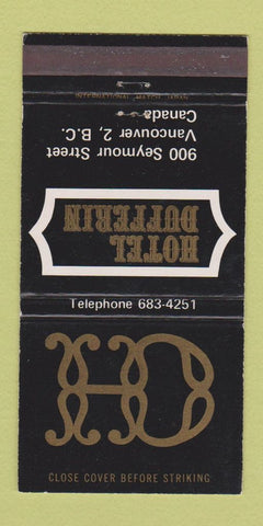 Matchbook Cover - Hotel Dufferin Vancouver BC 30 Strike