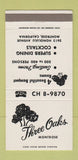 Matchbook Cover - Three Oaks Montrose CA 30 Strike