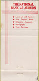 Matchbook Cover - National Bank of Auburn Branch Locke NY WEAR 30 Strike