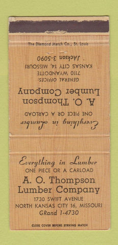 Matchbook Cover - AO Thompson Lumber Kansas City MO WEAR 30 Strike