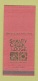 Matchbook Cover - Shanty Creek Lodge Bellaire MI 30 Strike