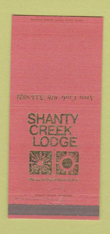 Matchbook Cover - Shanty Creek Lodge Bellaire MI 30 Strike