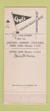 Matchbook Cover - The Three Lions Chef's Restaurant Redondo Beach CA 30 Strike