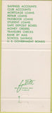 Matchbook Cover - Jefferson Savings Bank Watertown NY 30 Strike
