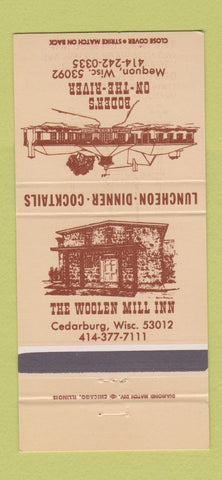 Matchbook Cover - Boder's Woolen Mill Inn Mequon Cedarburg WI 30 Strike