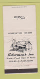 Matchbook Cover - Fishermen's Inn Elburn IL imprint 30 Strike