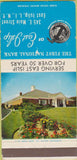 Matchbook Cover - First National Bank East Islip LI NY WEAR 30 Strike