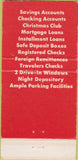 Matchbook Cover - First National Bank East Islip LI NY WEAR 30 Strike
