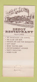 Matchbook Cover - Depot Restaurant Waukesha WI 30 Strike