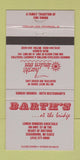 Matchbook Cover - Barth's at the Bridge Cedarburg WI restaurant 30 Strike