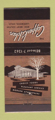 Matchbook Cover - Copper Kitchen Lakewood Colorado Colfax 30 Strike